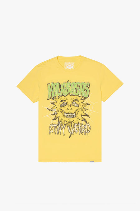 "STAY WEIRD" VINTAGE YELLOW TEE