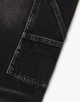 "INGENUITY"  BLACK WASHED BAGGY JEAN