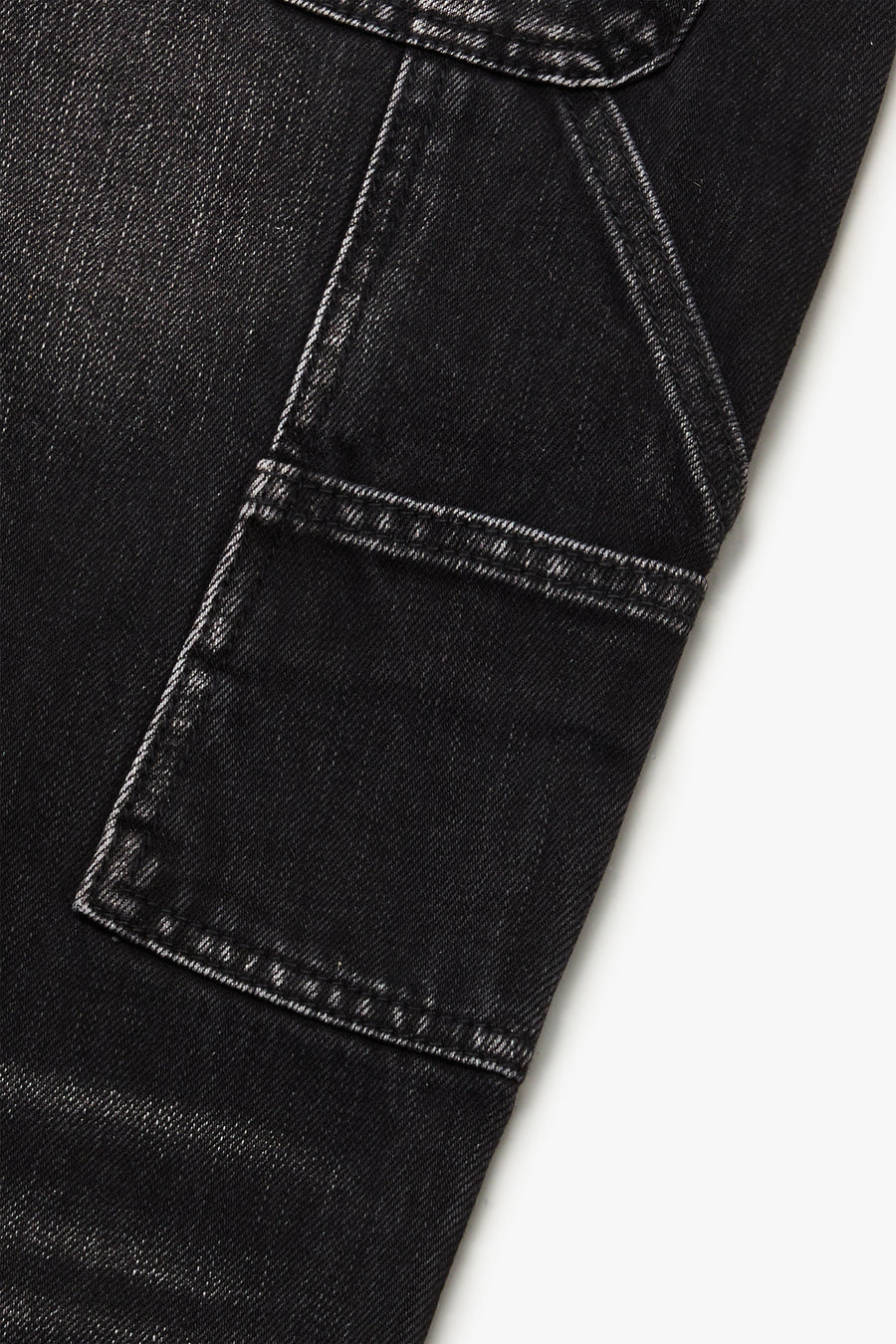 "INGENUITY"  BLACK WASHED BAGGY JEAN