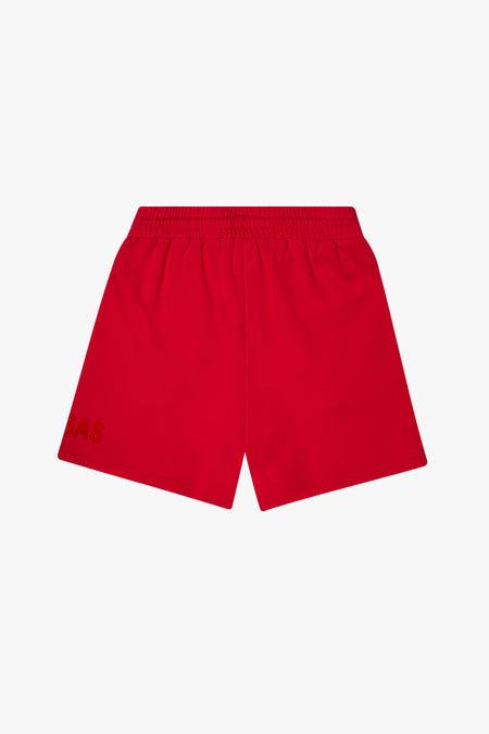 "BLOOM" VINTAGE RED WOVEN SHORTS