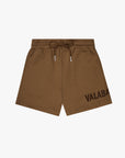 "BLOOM" BROWN WOVEN SHORTS