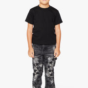 "V-STARS” KIDS STACKED FLARE MARBLED WASH