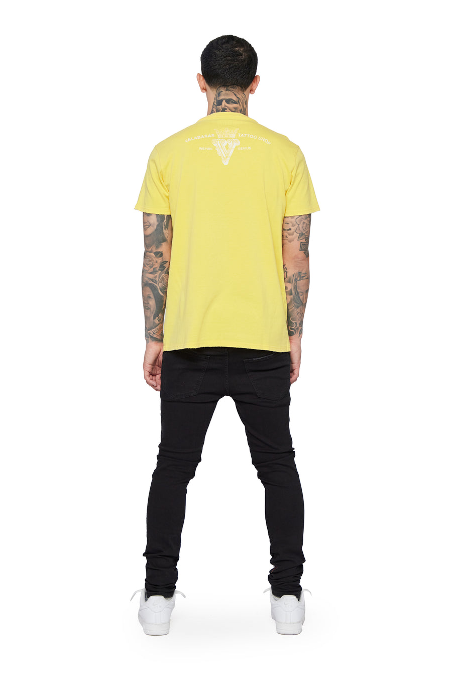 "ALL WISE" VINTAGE YELLOW TEE