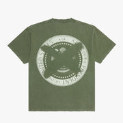 "POWER TO US" VINTAGE OLIVE TEE