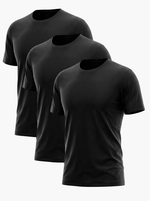3-Pack Essential Undershirt Tee Black