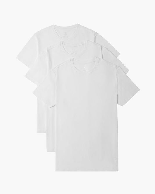 3 - Pack Essential Undershirt Tee White - Valabasas