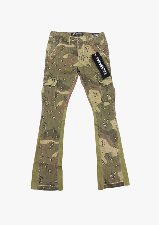 "COMMANDER" STACKED FLARE CROCODILE CAMO