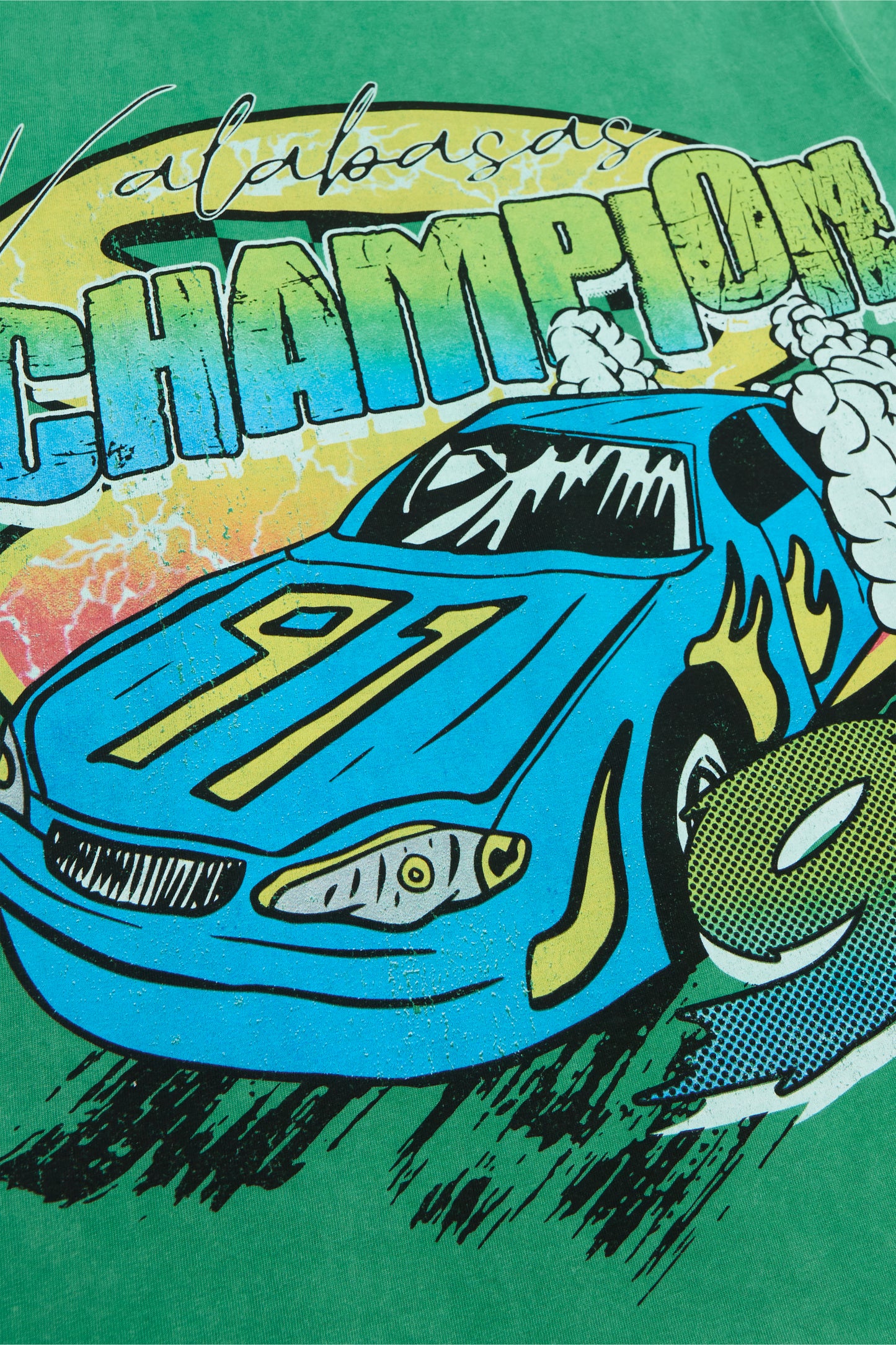 "LANES" FOREST GREEN TEE