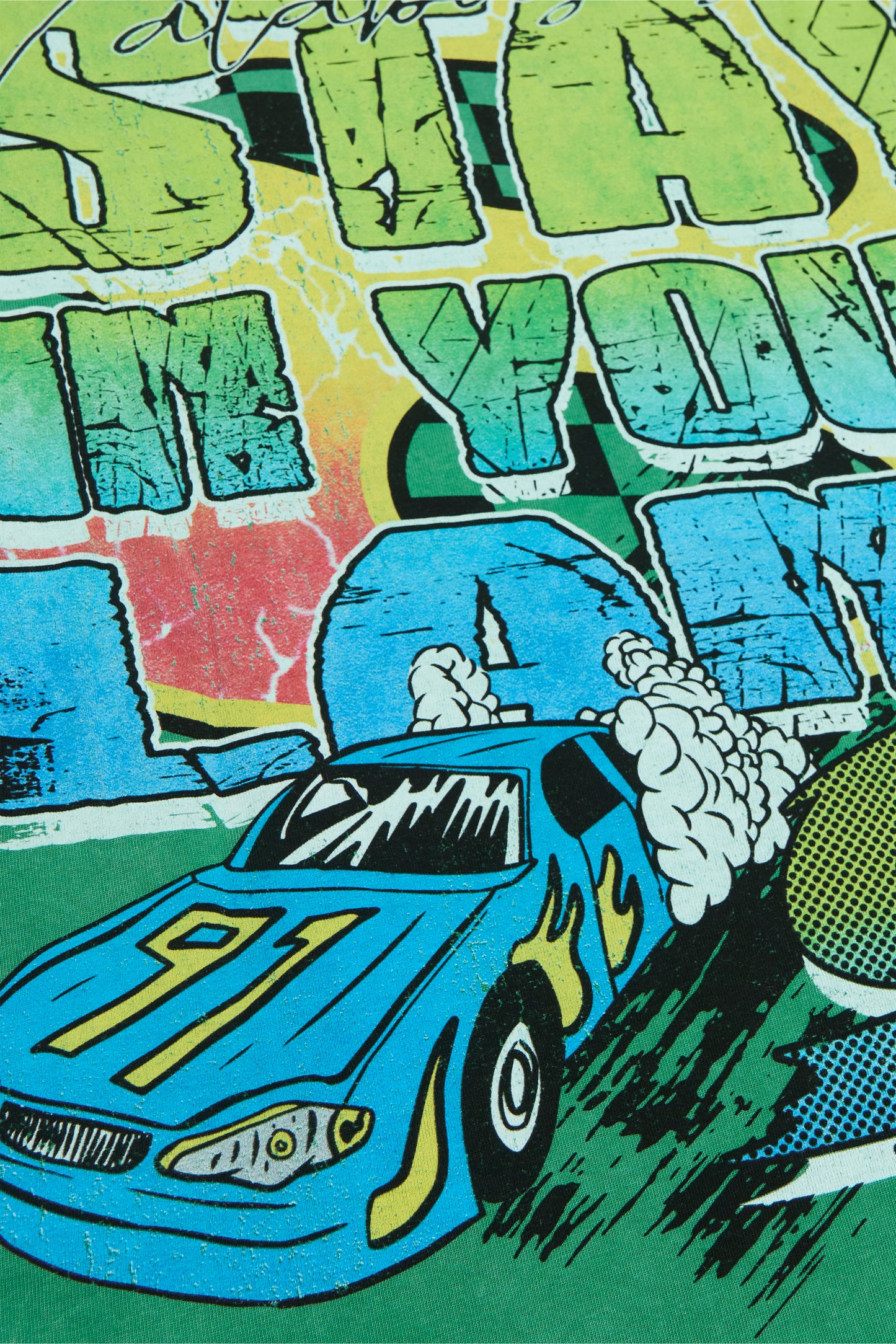 "LANES" FOREST GREEN TEE