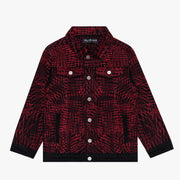 "MR.STITCHED" CRIMSON NOIR DENIM JACKET