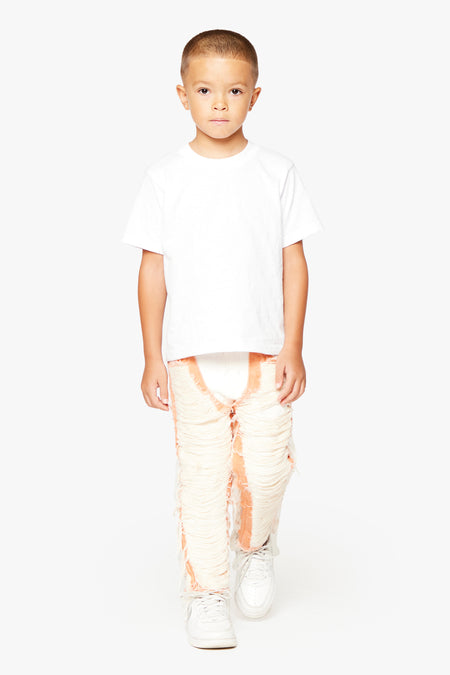 VPLAY KIDS JEAN "RAVAGED" OFF-WHITE