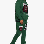 "MUTE" GREEN FLEECE SET