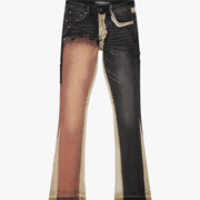 "CHICAGO" BRASSWOOD STACKED FLARE JEAN
