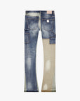 "CHICAGO" CORAL REEF STACKED FLARE JEAN