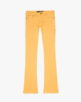 "MR. EXTENDO" LT ORANGE STACKED FLARE JEAN