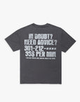 "ADVICE" VINTAGE GREY TEE