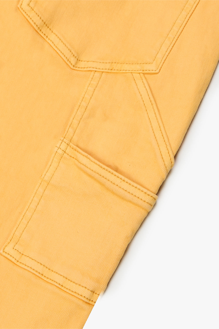 "MR. EXTENDO" LT ORANGE STACKED FLARE JEAN