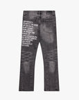 "RYZE" GREY WASH STRAIGHT JEAN