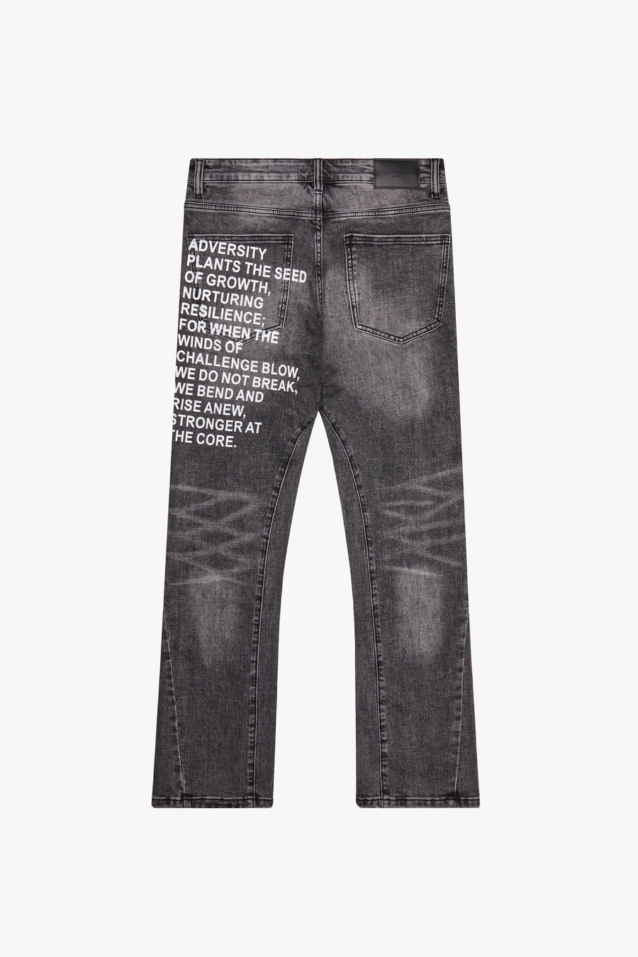 "RYZE" GREY WASH STRAIGHT JEAN