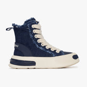 "PURPOSE" DENIM BLUE HIGH TOPS