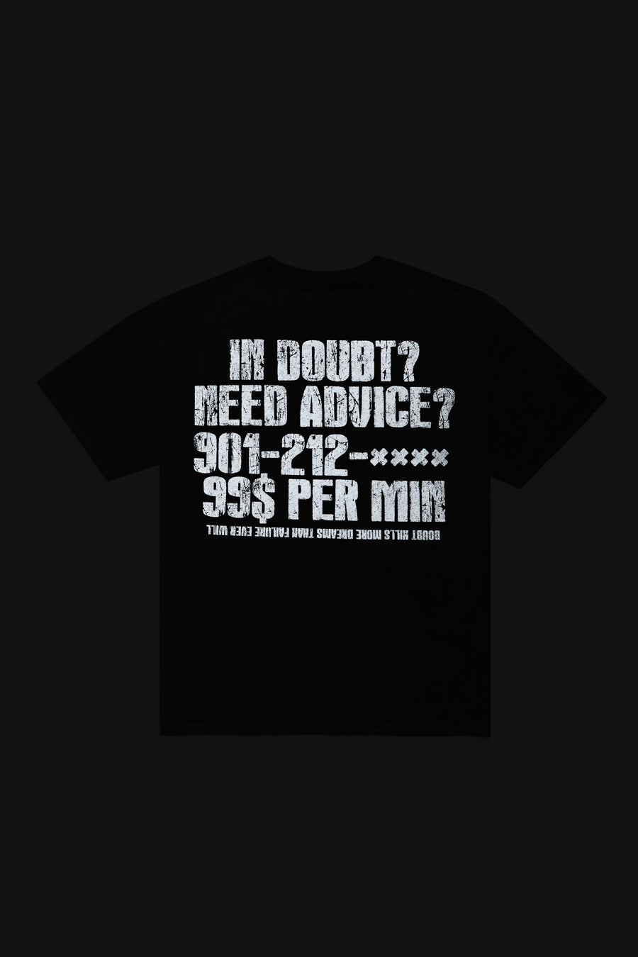 "ADVICE" VINTAGE GREY TEE