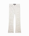 "BREACH' STACKED FLARE DENIM WHITE