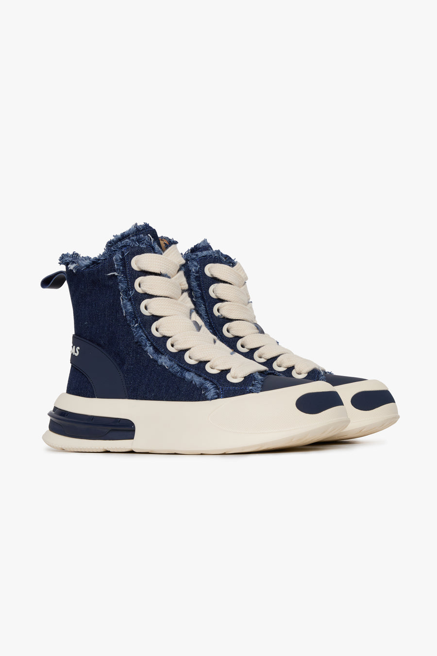 "PURPOSE" DENIM BLUE HIGH TOPS