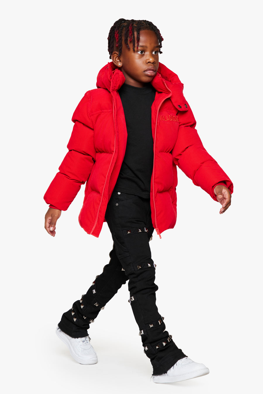 "GOYO" RED KIDS PUFFER JACKET