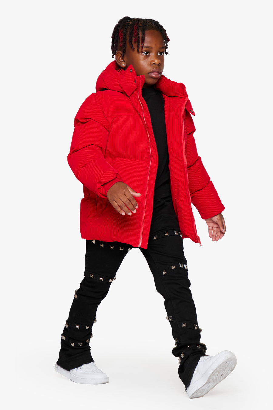 "GOYO" RED KIDS PUFFER JACKET