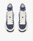 "PURPOSE" DENIM BLUE HIGH TOPS