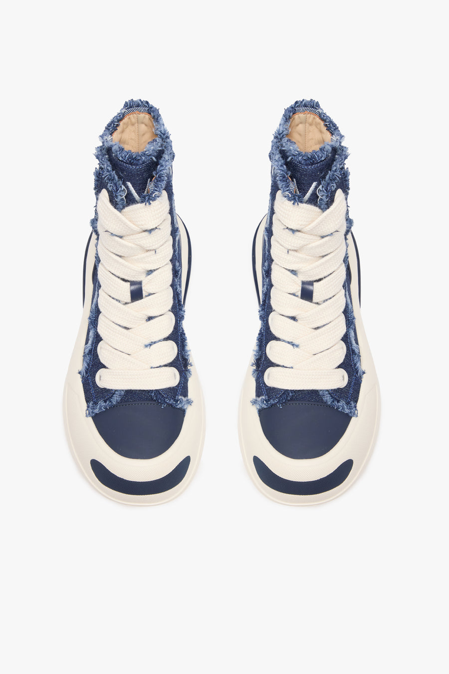 "PURPOSE" DENIM BLUE HIGH TOPS