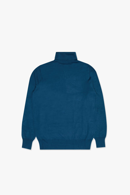 "PRESTANZA" INDIGO TURTLE NECK