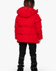 "GOYO" RED KIDS PUFFER JACKET