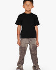 KIDS "V-STARS" BROWN WASHED KIDS