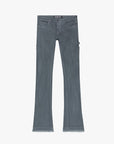 "MR. EXTENDO" GREY STACKED FLARE JEAN