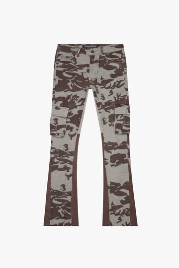 Buy Flush Women's Camouflage Cargo Pants Stretchable, High Waisted  Relaxed-Fit Jogger Pant with 6 Pockets, Camo Green, 32 at Amazon.in