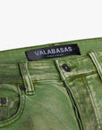 "HARVEST" GREEN WASH SKINNY JEAN