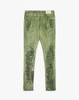 "HARVEST" GREEN WASH SKINNY JEAN