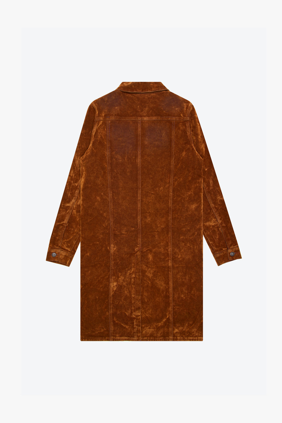 "NOCTURNE" BROWN SUEDE TRENCH COAT