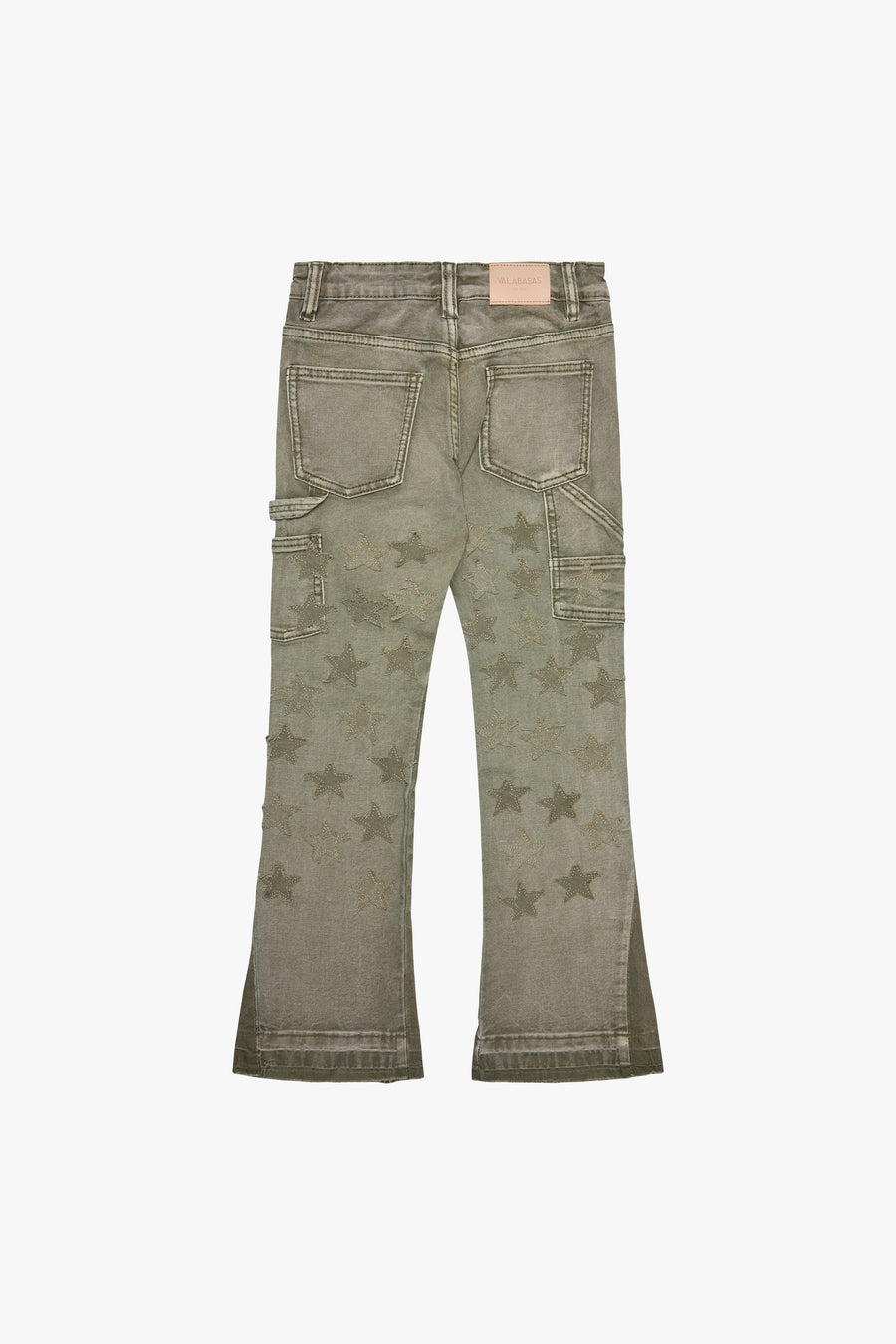 "VPLAY V-STARS" DENIM STACKED OLIVE GREEN