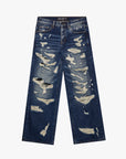 "SPLINTER" DIRTY BLUE BAGGY DENIM JEAN