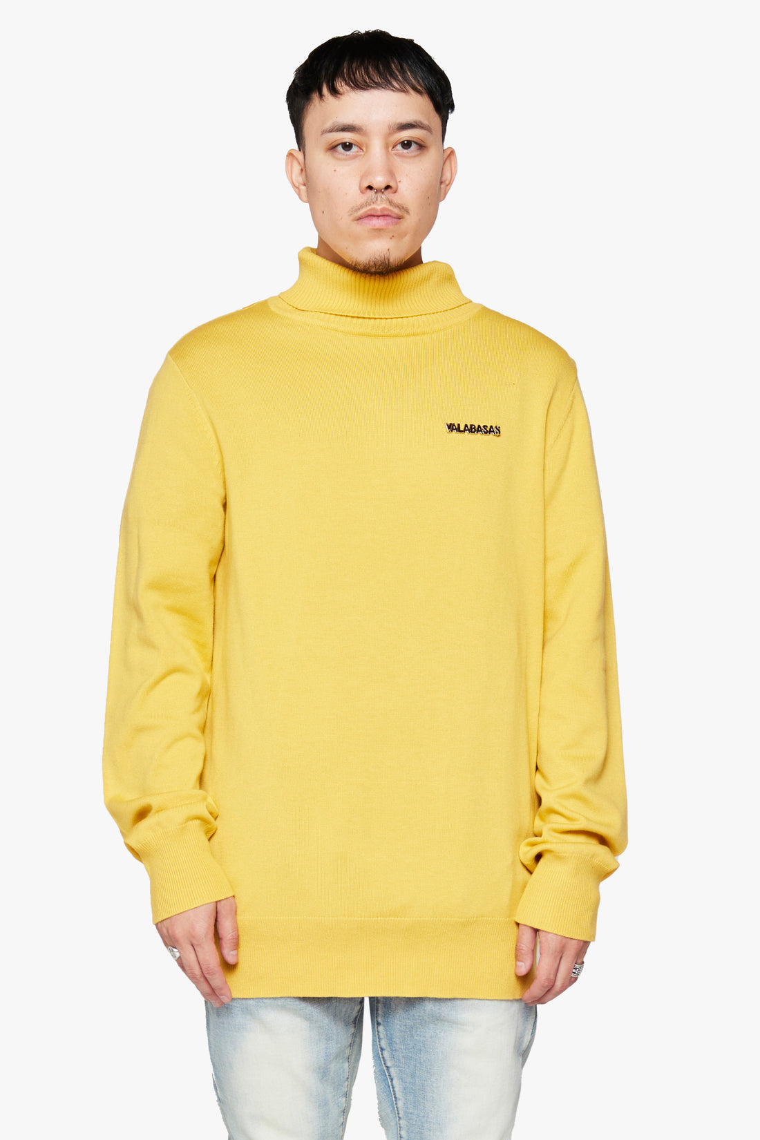 "PRESTANZA" TURTLE NECK PUMPKIN YELLOW