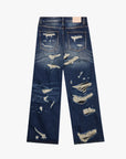 "SPLINTER" DIRTY BLUE BAGGY DENIM JEAN