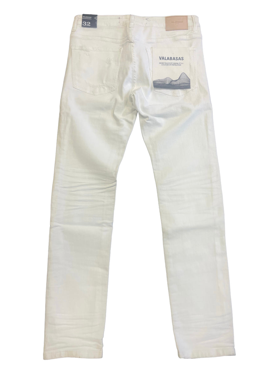 "SLEDGE" WHITE SKINNY JEAN