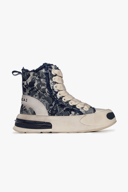 "PURPOSE" INDIGO HIGH TOPS