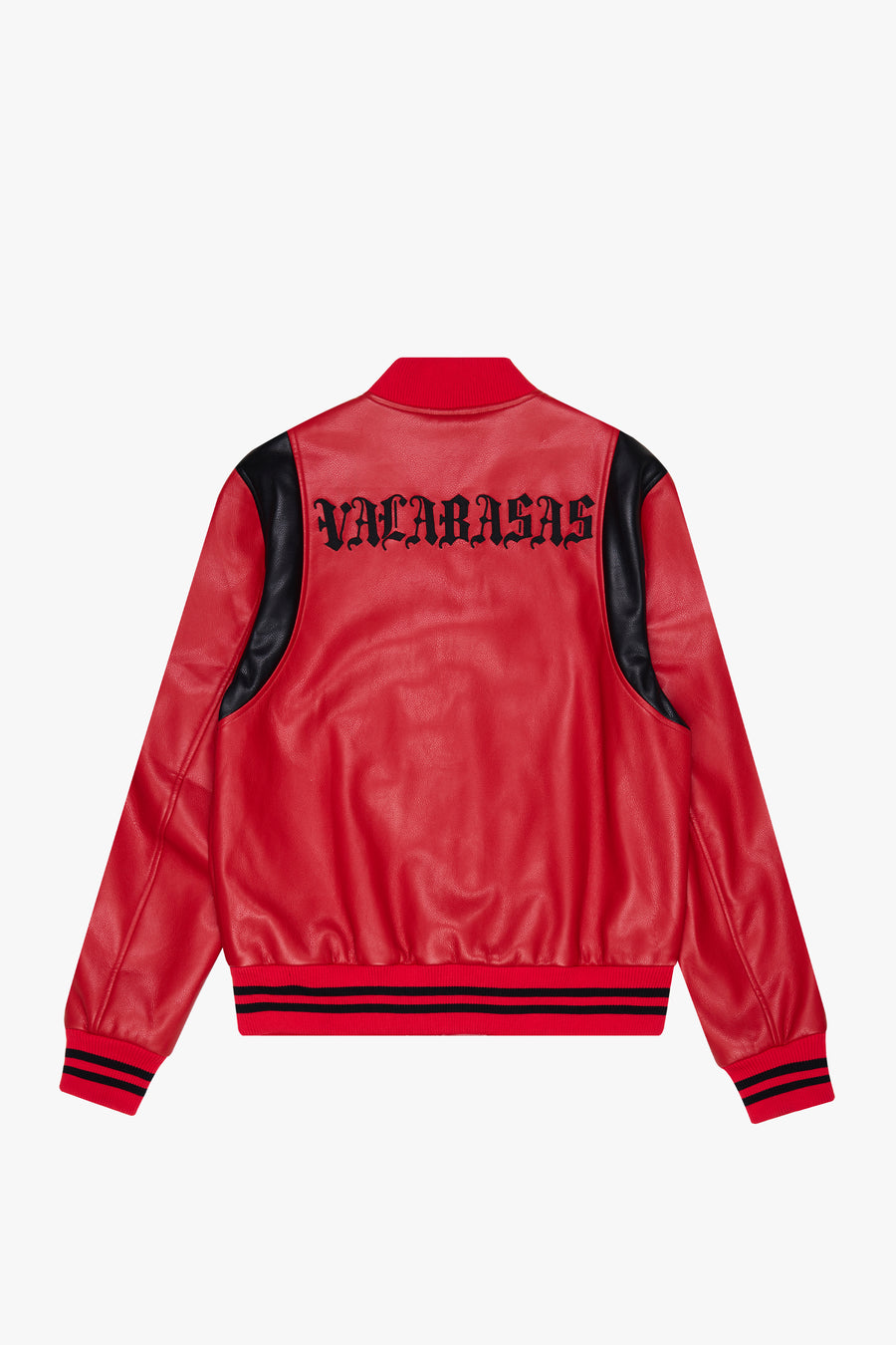 KIDS "UNAVERSITA" JACKET LEATHER RED/BLACK