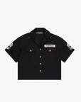 "THE REBEL" BLACK BUTTON UP