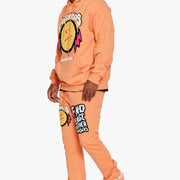 "MUTE" PEACH YELLOW FLEECE SET