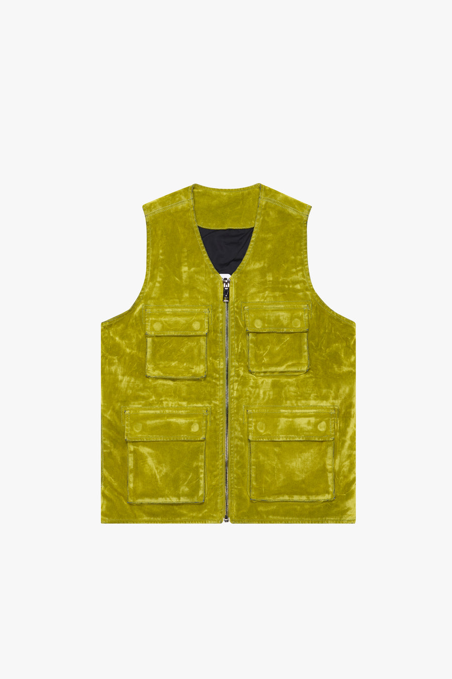 "CHARTREUSE" GREEN SUEDE VEST