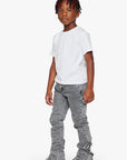 KIDS "STREAMLINE" DENIM STACKED Grey Wash